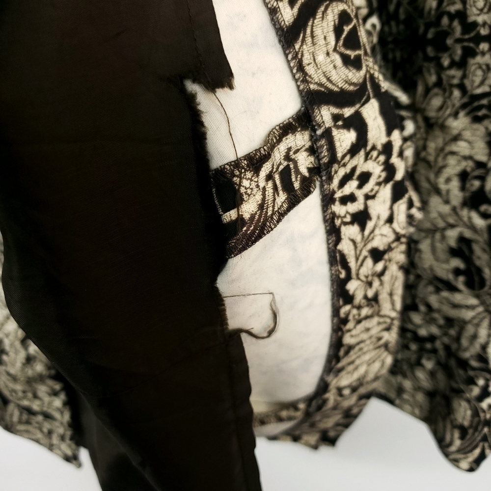 Tyler Boe tunic length Bali inspired print coat size 10 - Picture 10 of 12